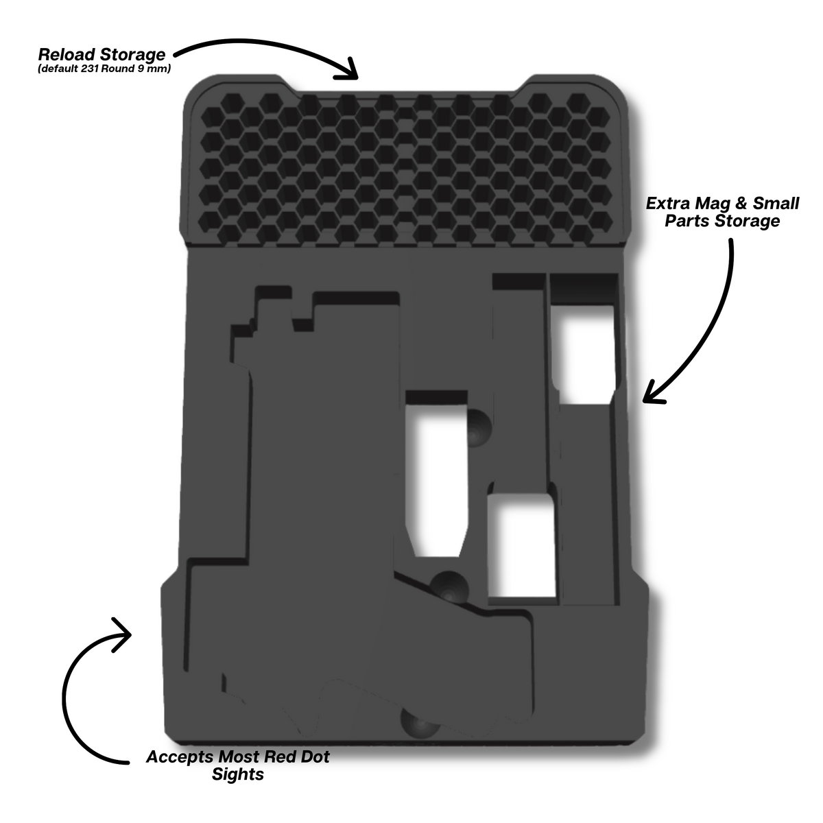 Glock Ranger Pro Insert for Milwaukee PACKOUT Low-Profile Compact Organizer