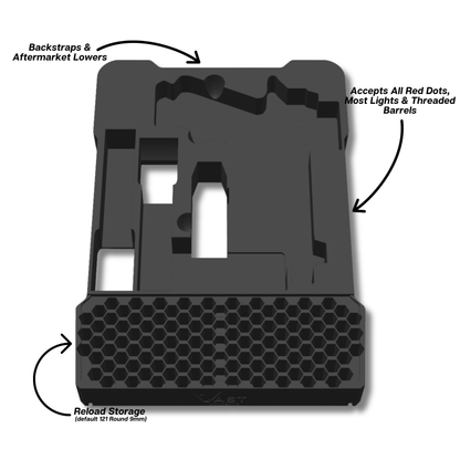 Glock Ranger Pro Insert for Milwaukee PACKOUT Low-Profile Compact Organizer