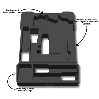 Glock Ranger Pro Insert for Milwaukee PACKOUT Low-Profile Compact Organizer