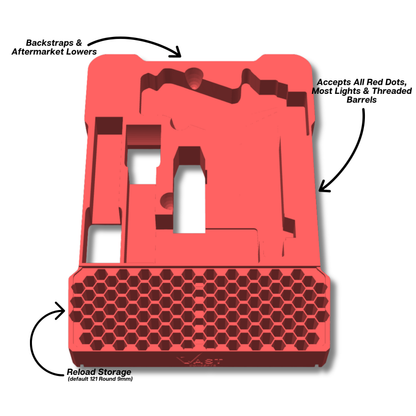Glock Ranger Pro Insert for Milwaukee PACKOUT Low-Profile Compact Organizer