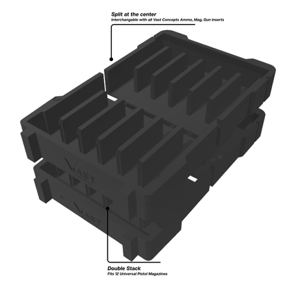 RANGER PRO Magazine Inserts for Milwaukee PACKOUT Organizer (Various Types)