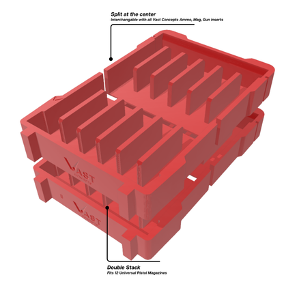 RANGER PRO Magazine Inserts for Milwaukee PACKOUT Organizer (Various Types)