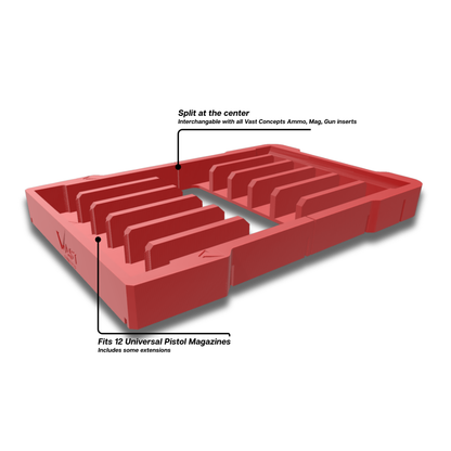 RANGER PRO Handgun Magazine Insert for Milwaukee PACKOUT Compact Organizer