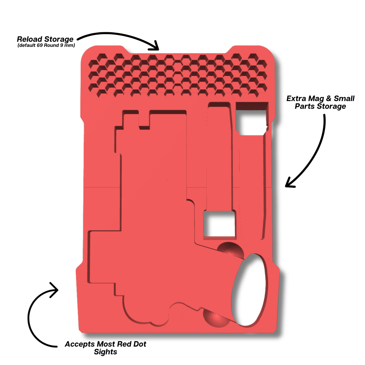 2011 Pistol Insert for Milwaukee PACKOUT Slim Organizer (48-22-8436) – Ranger Pro