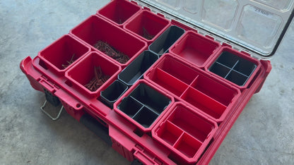 Milwaukee PACKOUT Deep Organizer Rectangle Nesting Bin Set